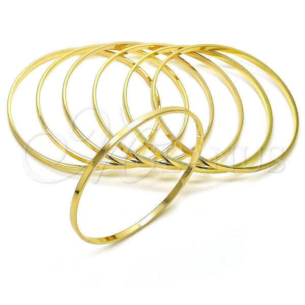 Oro Laminado Semanario Bangle, Gold Filled Style Polished, Golden Finish, 07.63.0207.06