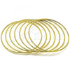 Oro Laminado Semanario Bangle, Gold Filled Style Polished, Golden Finish, 07.213.0008.06