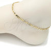 Oro Laminado Basic Anklet, Gold Filled Style Polished, Golden Finish, 04.63.1420.10