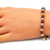 Oro Laminado Fancy Bracelet, Gold Filled Style Ball Design, Polished, Golden Finish, 03.63.2228.3.08