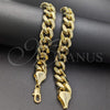 Oro Laminado Basic Bracelet, Gold Filled Style Polished, Golden Finish, 03.419.0010.09