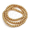 Oro Laminado Bead, Gold Filled Style Ball Design, Matte Finish, Golden Finish, 5.234.027.07.100