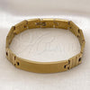 Stainless Steel Solid Bracelet, Polished, Golden Finish, 03.114.0238.2.09