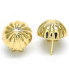 Oro Laminado Leverback Earring, Gold Filled Style Polished, Golden Finish, 02.163.0074