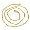 Oro Laminado Basic Necklace, Gold Filled Style Mariner Design, Polished, Golden Finish, 04.213.0032.18