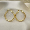 Oro Laminado Medium Hoop, Gold Filled Style Hollow Design, Polished, Golden Finish, 5.134.024.30