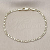 Oro Laminado Basic Bracelet, Gold Filled Style Mariner Design, Diamond Cutting Finish, Golden Finish, 04.213.0243.07
