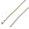 Oro Laminado Basic Necklace, Gold Filled Style Polished, Golden Finish, 04.319.0012.22