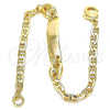 Oro Laminado ID Bracelet, Gold Filled Style Polished, Golden Finish, 03.63.2144.06