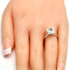 Oro Laminado Multi Stone Ring, Gold Filled Style Butterfly Design, with Crystal Swarovski Crystals, Polished, Golden Finish, 01.239.0007.10 (One size fits all)