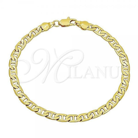 Oro Laminado Basic Bracelet, Gold Filled Style Mariner Design, Polished, Golden Finish, 5.222.024.09