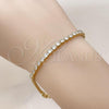 Oro Laminado Tennis Bracelet, Gold Filled Style with White Cubic Zirconia, Polished, Golden Finish, 03.213.0326.07