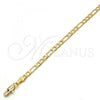 Oro Laminado Basic Necklace, Gold Filled Style Figaro Design, Polished, Golden Finish, 5.222.016.22