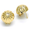 Oro Laminado Leverback Earring, Gold Filled Style Polished, Golden Finish, 02.163.0074