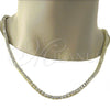 Oro Laminado Fancy Necklace, Gold Filled Style with White Cubic Zirconia, Polished, Golden Finish, 04.284.0006.24