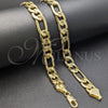 Oro Laminado Basic Bracelet, Gold Filled Style Diamond Cutting Finish, Golden Finish, 03.419.0009.09