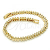 Oro Laminado Fancy Bracelet, Gold Filled Style Polished, Golden Finish, 03.210.0039.08