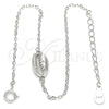 Sterling Silver Fancy Bracelet, Polished, Rhodium Finish, 03.370.0001.06