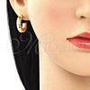 Oro Laminado Stud Earring, Gold Filled Style Polished, Golden Finish, 02.163.0155.20
