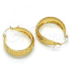 Oro Laminado Medium Hoop, Gold Filled Style Polished, Golden Finish, 02.106.0012.30