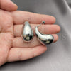 Oro Laminado Stud Earring, Gold Filled Style Teardrop Design, Polished, Rhodium Finish, 02.163.0241.1