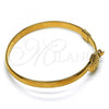 Oro Laminado Individual Bangle, Gold Filled Style Polished, Golden Finish, 07.192.0014.1.04 (05 MM Thickness, Size 4 - 2.25 Diameter)