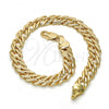 Oro Laminado Basic Bracelet, Gold Filled Style Polished, Golden Finish, 04.63.1362.08