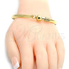 Oro Laminado Individual Bangle, Gold Filled Style Polished, Golden Finish, 07.192.0023.06 (10 MM Thickness, Size 6 - 2.75 Diameter)
