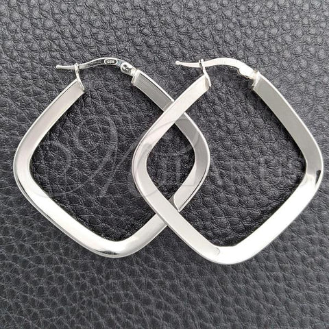 Sterling Silver Medium Hoop, Polished, Silver Finish, 02.389.0147.25