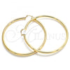 Oro Laminado Extra Large Hoop, Gold Filled Style Polished, Golden Finish, 02.170.0235.80
