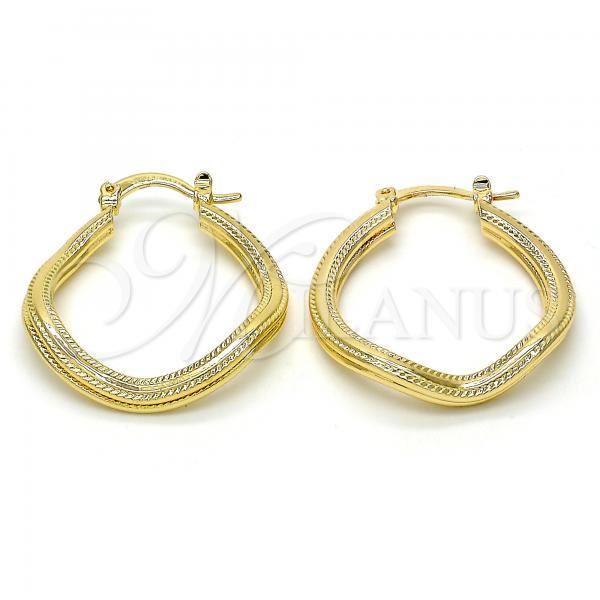 Oro Laminado Small Hoop, Gold Filled Style Polished, Golden Finish, 02.170.0165.25