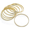 Oro Laminado Semanario Bangle, Gold Filled Style Polished, Golden Finish, 5.232.004.06 (04 MM Thickness, Size 6 - 2.75 Diameter)