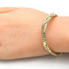 Oro Laminado Basic Bracelet, Gold Filled Style Polished, Golden Finish, 03.145.0005.08