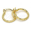Oro Laminado Small Hoop, Gold Filled Style Diamond Cutting Finish, Golden Finish, 02.96.0087.15
