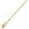 Oro Laminado Basic Necklace, Gold Filled Style Mariner Design, Polished, Golden Finish, 04.99.0014.18