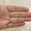 Oro Laminado Basic Necklace, Gold Filled Style Polished, Golden Finish, 04.213.0001.1.22