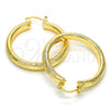 Oro Laminado Medium Hoop, Gold Filled Style Diamond Cutting Finish, Golden Finish, 02.170.0184.40