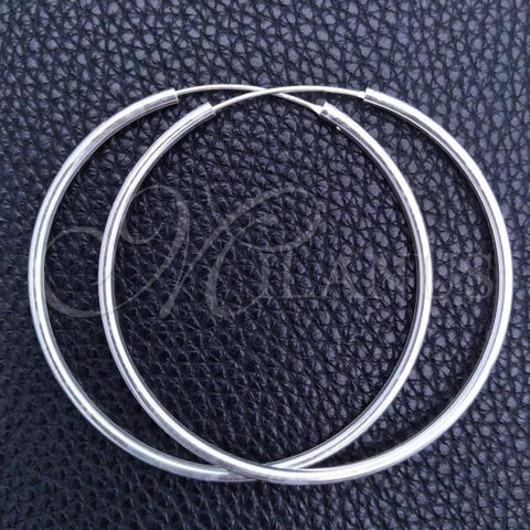 Sterling Silver Large Hoop, Polished, Silver Finish, 02.397.0037.50