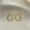 Oro Laminado Small Hoop, Gold Filled Style Polished, Golden Finish, 5.134.014.12