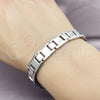 Stainless Steel Solid Bracelet, Polished, Steel Finish, 03.114.0408.08