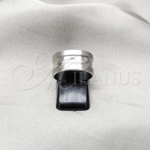 Stainless Steel Mens Ring, Brushed Finish, Steel Finish, 01.63.0726.07