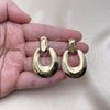 Oro Laminado Stud Earring, Gold Filled Style Polished, Golden Finish, 02.163.0295