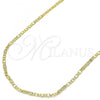 Oro Laminado Basic Necklace, Gold Filled Style Polished, Golden Finish, 04.213.0158.20