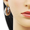 Rhodium Plated Medium Hoop, Hollow Design, Polished, Rhodium Finish, 02.163.0159.1.30