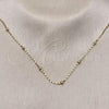Oro Laminado Basic Necklace, Gold Filled Style Ball Design, Polished, Golden Finish, 04.213.0320.24