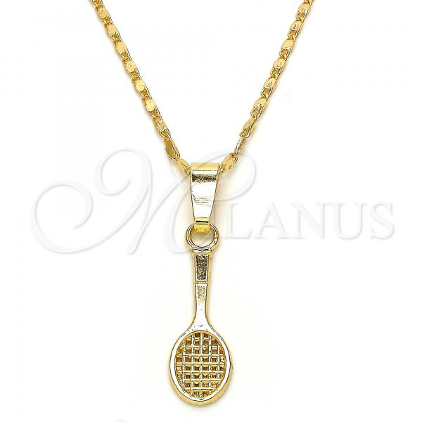 Oro Laminado Pendant Necklace, Gold Filled Style Polished, Golden Finish, 04.242.0087.24