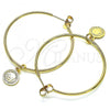 Oro Laminado Medium Hoop, Gold Filled Style Polished, Golden Finish, 02.63.2742.40
