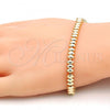 Oro Laminado Fancy Bracelet, Gold Filled Style Polished, Golden Finish, 03.210.0039.08