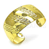 Oro Laminado Individual Bangle, Gold Filled Style Diamond Cutting Finish, Golden Finish, 07.122.0002