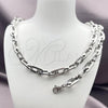 Stainless Steel Necklace and Bracelet, Polished, Steel Finish, 06.363.0056